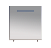 Купить зеркало лика - 70 с полочкой (свет),misty в Иваново магазин сантехники Суперстрой