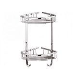 Купить полочка двух-ярусная  z1254-2, solone. в Иваново магазин сантехники Суперстрой