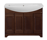 Купить тумба рим -105 напольная, орех + раковина, misty в Иваново магазин сантехники Суперстрой