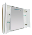 Купить зеркало-шкаф барселона -105 со светом, белый, misty. в Иваново магазин сантехники Суперстрой