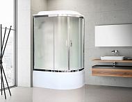 Купить душевая кабина royal rb 8120bk6-wc-ch,l вп,мс,белая задняя стенка в Иваново магазин сантехники Суперстрой