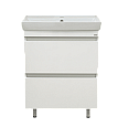 Купить тумба енисей-60 2 ящ, белая + раковина, misty. в Иваново магазин сантехники Суперстрой