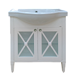 Купить тумба анна - 80  прямая, белая,misty. в Иваново магазин сантехники Суперстрой