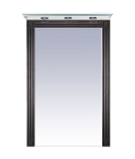 Купить зеркало-шкаф марсель -75 зеркало комбинированное венге/белый, misty. в Иваново магазин сантехники Суперстрой