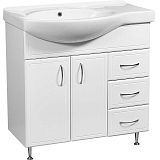 Купить тумба концепт-80r,3 ящика+раковина коралл-82,stella polar. в Иваново магазин сантехники Суперстрой