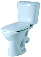 Купить компакт-унитаз сити-люкс голубой, керамин. в Иваново магазин сантехники Суперстрой