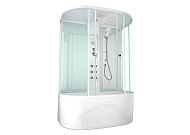 Купить душевая кабина domani spa neat high 150*80 вп пс задняя стенка белая в Иваново магазин сантехники Суперстрой