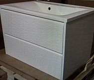 Купить тумба калипсо-60,2ящика,3d белая +раковина слим-60,stella polar. в Иваново магазин сантехники Суперстрой