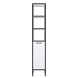 Купить пенал айова-35 черный/белый, corozo. в Иваново магазин сантехники Суперстрой