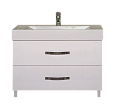 Купить тумба виктория -110  2 ящ. белая эмаль,misty. в Иваново магазин сантехники Суперстрой