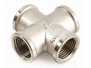 Купить крестовина никель 1/2, китай. в Иваново магазин сантехники Суперстрой