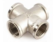 Купить крестовина никель 1/2, китай. в Иваново магазин сантехники Суперстрой