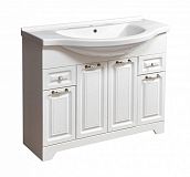 Купить тумба кармела-100 ольха белая + раковина эльбрус, stella polar. в Иваново магазин сантехники Суперстрой