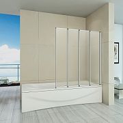 Купить шторка для ванны screen gr4-100-g-we, bas в Иваново магазин сантехники Суперстрой