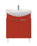 Купить тумба джулия - 75  красная,misty. в Иваново магазин сантехники Суперстрой