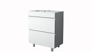 Купить тумба памелла-70 2ящ, белая+ раковина стандарт 70,stella polar. в Иваново магазин сантехники Суперстрой