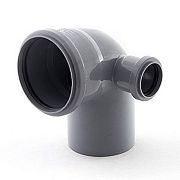 Купить отвод пвх 110*50*90 правый, россия. в Иваново магазин сантехники Суперстрой