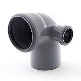 Купить отвод пвх 110*50*90 правый, россия. в Иваново магазин сантехники Суперстрой