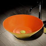 Купить раковина mln-t4006-в6+в3(желто-красная), melana . в Иваново магазин сантехники Суперстрой