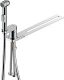 Купить смеситель с гигиеническим  душем х25-56, rossinka (крепление к унитазу) в Иваново магазин сантехники Суперстрой