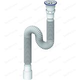 Купить слив гофра d230 40*50 с выпуском 1.2 м  11/2", unicorn. в Иваново магазин сантехники Суперстрой