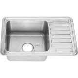 Купить мойка врезная 66*43 (1,0 мм) полированая чаша сатин, melana. в Иваново магазин сантехники Суперстрой