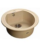 Купить мойка кухонная керамогранит rondo gf-r500 (бежевая 328),granfest. в Иваново магазин сантехники Суперстрой