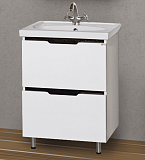 Купить тумба лайм-60 2 ящика + раковина, misty. в Иваново магазин сантехники Суперстрой