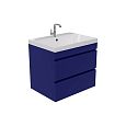 Купить тумба памелла-80 синяя подвесная+ раковина слим,stella polar. в Иваново магазин сантехники Суперстрой