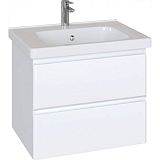 Купить тумба arista 65 подвес, 2/ящ, белая, sanstar в Иваново магазин сантехники Суперстрой