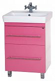 Купить тумба елена - 60 с 2 ящ. розовая,misty. в Иваново магазин сантехники Суперстрой