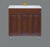 Купить тумба вояж - 80  прямая коричневая, misty. в Иваново магазин сантехники Суперстрой