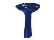 Купить раковина на пьедестале ардо синяя, оскольская керамика. в Иваново магазин сантехники Суперстрой