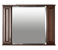 Купить зеркало-шкаф рим -105,с 2-мя шкаф,орех, misty. в Иваново магазин сантехники Суперстрой
