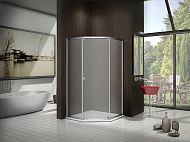 Купить душевое ограждение infiniti shw-100-g-ch, bas. в Иваново магазин сантехники Суперстрой