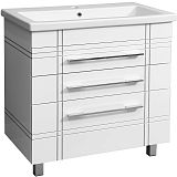 Купить тумба опера-80 патина серебро+ раковина сомо,stella polar. в Иваново магазин сантехники Суперстрой