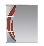 Купить зеркало - шкаф каролина - 60  прав. (свет) красное (стекло),misty. в Иваново магазин сантехники Суперстрой