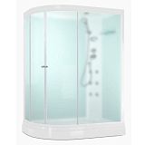 Купить душевая кабина domani spa delight 128 120*80 r нп cм , задняя стенка белая,с электрикой, гидромассажем в Иваново магазин сантехники Суперстрой