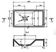 Купить раковина мини с кронштейном 400*220,эстет. в Иваново магазин сантехники Суперстрой