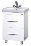 Купить тумба елена - 60  с 2 ящ.  направ. с доводчиком белая,misty. в Иваново магазин сантехники Суперстрой