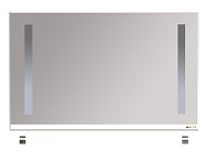 Купить зеркало джулия -120 с полочкой 12 мм белое,misty в Иваново магазин сантехники Суперстрой