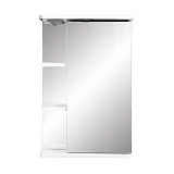 Купить зеркало-шкаф нелея-55/с правое белый, stella polar. в Иваново магазин сантехники Суперстрой