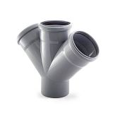 Купить крестовина пвх 110*110*110*45, россия. в Иваново магазин сантехники Суперстрой