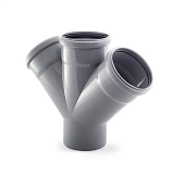 Купить крестовина пвх 50*50*50*45, россия. в Иваново магазин сантехники Суперстрой