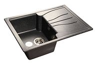 Купить мойка кухонная керамогранит standart gf-s680l (черный 308),granfest . в Иваново магазин сантехники Суперстрой