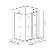Купить душевое ограждение mokka sp-90-c-we, bas. в Иваново магазин сантехники Суперстрой