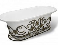 Купить кованная подставка для ванны лион, патина, эстет,россия в Иваново магазин сантехники Суперстрой