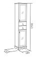 Купить пенал варна-38с белый,good door. в Иваново магазин сантехники Суперстрой