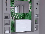 Купить тумба белинда-60 белая подвесная+раковина слим, stella polar. в Иваново магазин сантехники Суперстрой