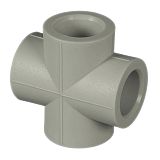 Купить крестовина п/п 32 серая, spk. в Иваново магазин сантехники Суперстрой